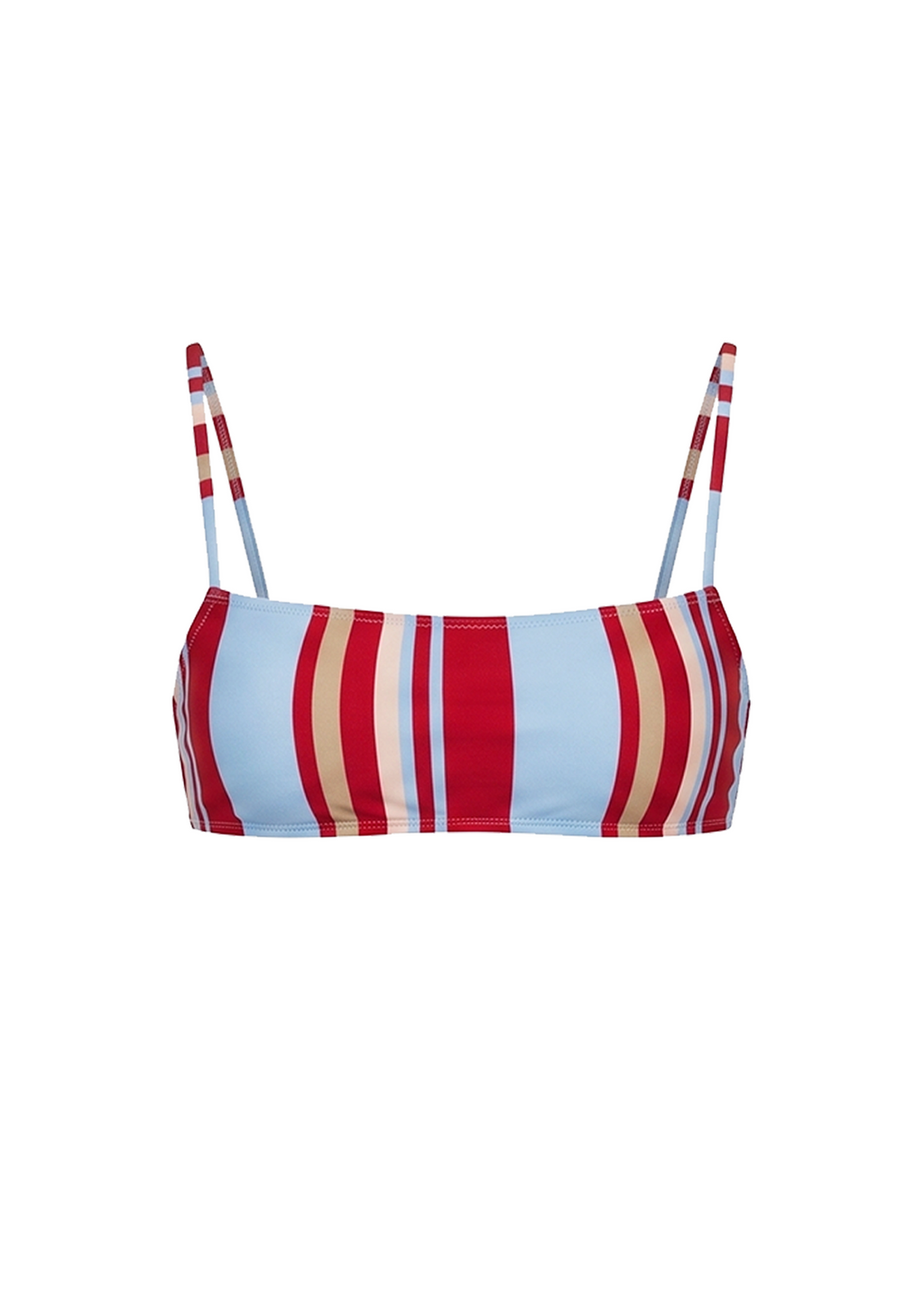 Daniela Bikini Top Cranberry Multi Stripe